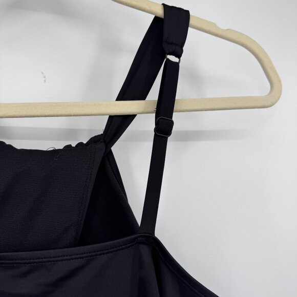 Embrace Your Curves Women's Plus Keyhole Front One Piece Black Swimsuit bathing - Picture 7 of 11